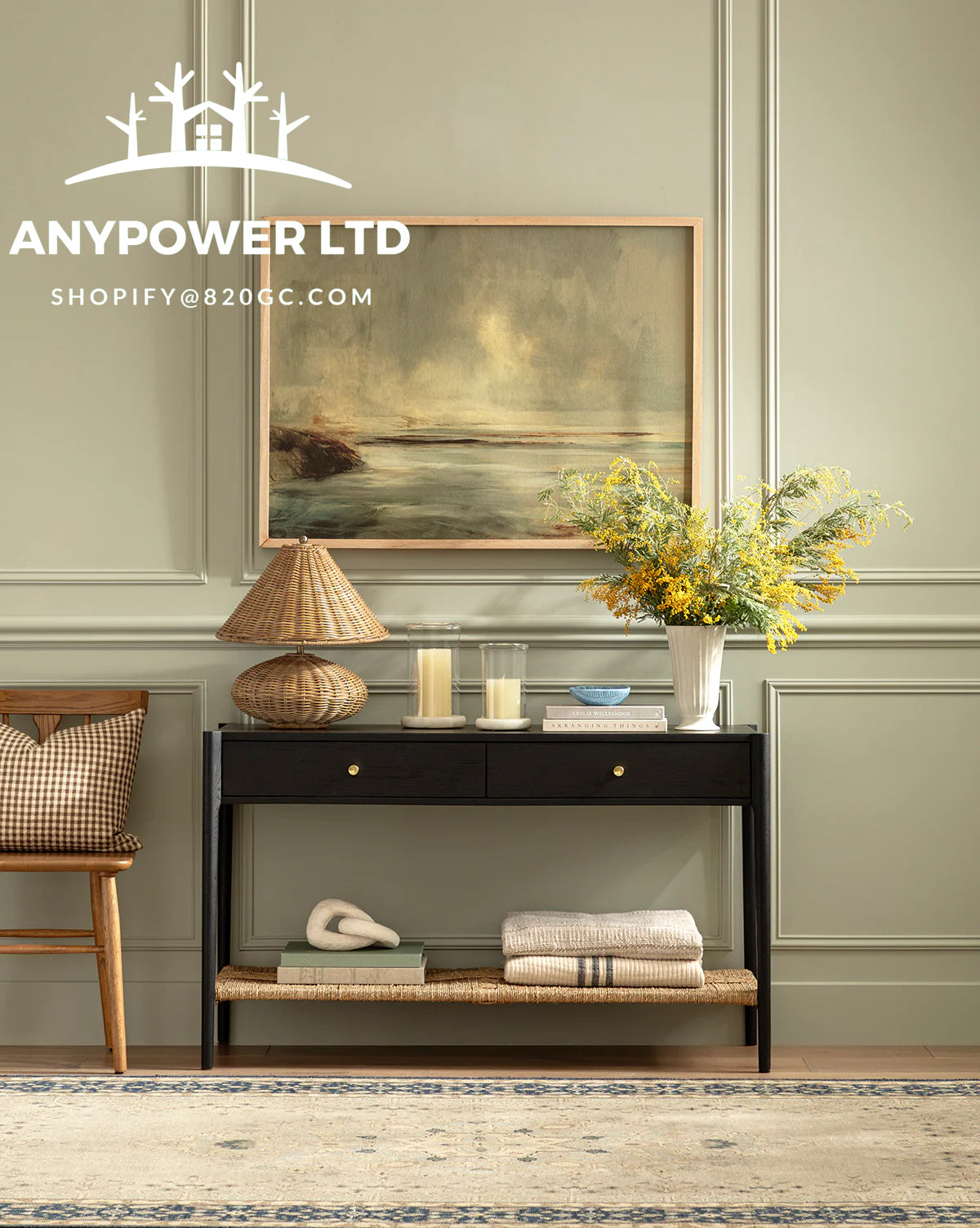 Dana 2-Drawer Console
